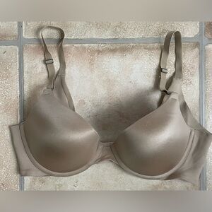 Soma Vanishing Back Full Coverage Smoothing Padded Bra Women's Tan Size 34C
